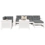 Set Gartensofas 7-teilig massives Kiefernholz weiß von , Gartensets - Ref: Foro24-3250541, Preis: 520,29 €, Rabatt: %