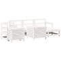 Set Gartensofas 7-teilig massives Kiefernholz weiß von , Gartensets - Ref: Foro24-3250541, Preis: 520,29 €, Rabatt: %