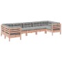 Set of 7 garden sofas with Douglas fir wood cushions by , Garden sets - Ref: Foro24-3299623, Price: 657,03 €, Discount: %