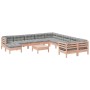 Set of garden sofas 12 pcs with Douglas fir wood cushions by , Garden sets - Ref: Foro24-3299656, Price: 1,00 €, Discount: %