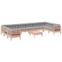 Set de sofás jardín 11 pzas con cojines madera de abeto Douglas von , Gartensets - Ref: Foro24-3299649, Preis: 937,73 €, Raba...