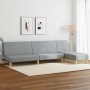 Set of 2 piece sofas light gray fabric by , Sofas - Ref: Foro24-3216291, Price: 362,50 €, Discount: %