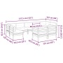 Set mit 9 Gartensofas mit Kissen aus imprägniertem Kiefernholz von , Gartensets - Ref: Foro24-3299635, Preis: 967,10 €, Rabat...