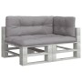 Cushions for pallets 3 units gray fabric by , Cushions for chairs and sofas - Ref: Foro24-3217124, Price: 92,98 €, Discount: %