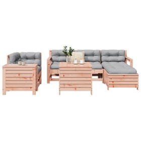 Juego de sofás de jardín 7 pzas madera maciza de abeto Douglas by , Garden sets - Ref: Foro24-3250522, Price: 482,57 €, Disco...