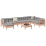 Set of 9 garden sofas with Douglas fir wood cushions by , Garden sets - Ref: Foro24-3299590, Price: 825,37 €, Discount: %