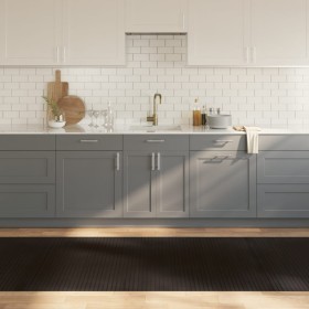 Dark brown bamboo rectangular rug 100x300 cm by , Rugs - Ref: Foro24-376815, Price: 38,64 €, Discount: %