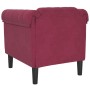 Sillón de terciopelo rojo tinto de , Sofás - Ref: Foro24-372569, Precio: 204,43 €, Descuento: %