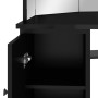 Tocador de esquina con LED negro 111x54x141,5 cm de vidaXL, Tocadores para dormitorios - Ref: Foro24-326534, Precio: 143,46 €...