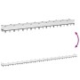 Jardinera con clavijas PP blanco 362,5x42,5x28,5 cm by , Pots and planters - Ref: Foro24-368025, Price: 69,27 €, Discount: %