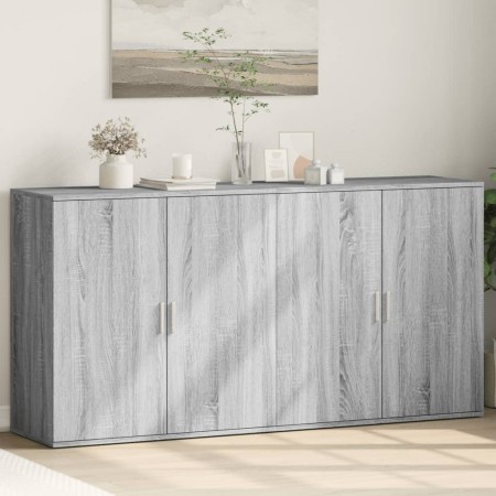 2 Stück Sideboards Holzwerkstoff Sonoma Grau 79x38x80 cm von , Sideboards - Ref: Foro24-3276607, Preis: 180,73 €, Rabatt: %