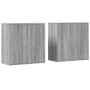 2 Stück Sideboards Holzwerkstoff Sonoma Grau 79x38x80 cm von , Sideboards - Ref: Foro24-3276607, Preis: 180,73 €, Rabatt: %