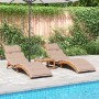 Sonnenliegen mit Kissen 2 Stück massives Akazienholz grau taupe von , Liegen - Ref: Foro24-3214836, Preis: 377,27 €, Rabatt: %