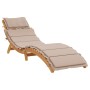 Sonnenliegen mit Kissen 2 Stück massives Akazienholz grau taupe von , Liegen - Ref: Foro24-3214836, Preis: 377,27 €, Rabatt: %