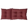 Cojines para silla respaldo alto 4 uds tela rojo tinto melange by , Cushions for chairs and sofas - Ref: Foro24-4002374, Pric...