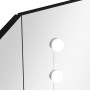 Tocador de esquina con LED negro 111x54x141,5 cm de vidaXL, Tocadores para dormitorios - Ref: Foro24-326534, Precio: 143,46 €...