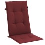 Stuhlkissen mit hoher Rückenlehne 2 Stück roter Stoff rot melange von , Kissen für Stühle und Sofas - Ref: Foro24-4002439, Pr...