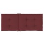 Stuhlkissen mit hoher Rückenlehne 2 Stück roter Stoff rot melange von , Kissen für Stühle und Sofas - Ref: Foro24-4002439, Pr...