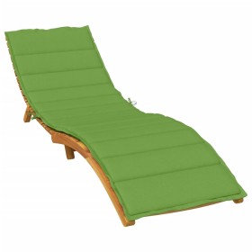 Cojín para tumbona tela verde melange 200x60x4 cm de , Cojines para sillas y sofás - Ref: Foro24-4002514, Precio: 43,45 €, De...