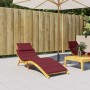 Red fabric sun lounger cushion melange 186x58x3 cm by , Cushions for chairs and sofas - Ref: Foro24-4002485, Price: 37,22 €, ...
