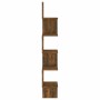 Corner wall shelf smoked oak wood 20x20x127.5 cm by , Shelves and shelves - Ref: Foro24-815210, Price: 31,12 €, Discount: %