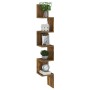 Eckwandregal geräuchertes Eichenholz 20x20x127,5 cm von , Regale und Regale - Ref: Foro24-815210, Preis: 31,12 €, Rabatt: %