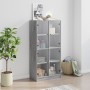 High sideboard with Sonoma gray wood doors 68x37x142 cm by , Sideboards - Ref: Foro24-3295862, Price: 132,94 €, Discount: %