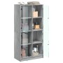 High sideboard with Sonoma gray wood doors 68x37x142 cm by , Sideboards - Ref: Foro24-3295862, Price: 132,94 €, Discount: %