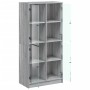 High sideboard with Sonoma gray wood doors 68x37x142 cm by , Sideboards - Ref: Foro24-3295862, Price: 132,94 €, Discount: %