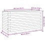 Solid pine wood planter 90x40x49.5 cm by , Pots and planters - Ref: Foro24-3282554, Price: 147,27 €, Discount: %