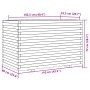 Jardinera madera maciza de abeto Douglas 110x60x72 cm de , Maceteros y jardineras - Ref: Foro24-3282652, Precio: 278,23 €, De...