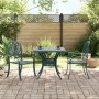 Mesa y sillas de bistró 3 piezas aluminio fundido verde de , Conjuntos de jardín - Ref: Foro24-3216340, Precio: 480,20 €, Des...