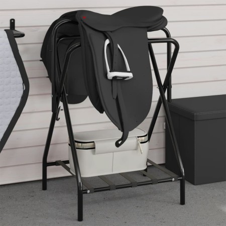 Freistehender klappbarer Montierungshalter schwarzes Eisen von , Sattelzubehör - Ref: Foro24-172441, Preis: 75,48 €, Rabatt: %