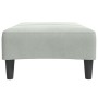 Fußstütze aus hellgrauem Samt 77x55x31 cm von , Osmanen - Ref: Foro24-4007375, Preis: 68,23 €, Rabatt: %