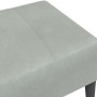 Fußstütze aus hellgrauem Samt 77x55x31 cm von , Osmanen - Ref: Foro24-4007375, Preis: 68,23 €, Rabatt: %