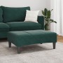 Fußstütze aus dunkelgrünem Samt 77x55x31 cm von , Osmanen - Ref: Foro24-4007377, Preis: 67,25 €, Rabatt: %