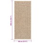 ZIZUR Teppich Jute Optik Innen und Außen 80x200 cm von , Teppiche - Ref: Foro24-4006151, Preis: 66,25 €, Rabatt: %