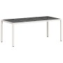 Set comedor jardín 9 pzas cojines ratán sintético vidrio blanco de , Conjuntos de jardín - Ref: Foro24-3278584, Precio: 658,9...
