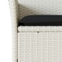 Garden dining set 9 pcs cushions synthetic rattan white glass by , Garden sets - Ref: Foro24-3278584, Price: 658,69 €, Discou...