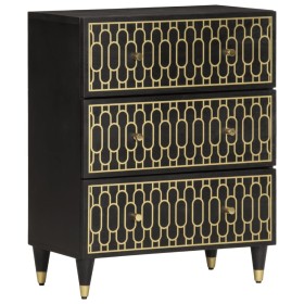 Auxiliary cabinet solid mango wood 60x33x75 cm by , Sideboards - Ref: Foro24-358323, Price: 144,55 €, Discount: %