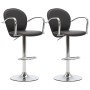 Kitchen stools armrests 2 pcs synthetic leather black by , Kitchen stools - Ref: Foro24-249700, Price: 164,00 €, Discount: %