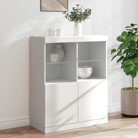 Sideboard with white LED lights 81x37x100 cm by , Sideboards - Ref: Foro24-836672, Price: 117,48 €, Discount: %