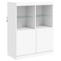 Sideboard mit weißen LED-Leuchten 81x37x100 cm von , Sideboards - Ref: Foro24-836672, Preis: 115,69 €, Rabatt: %