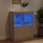 Sideboard with white LED lights 81x37x100 cm by , Sideboards - Ref: Foro24-836672, Price: 117,48 €, Discount: %