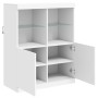 Sideboard mit weißen LED-Leuchten 81x37x100 cm von , Sideboards - Ref: Foro24-836672, Preis: 115,69 €, Rabatt: %