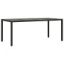 Set de comedor de jardín 9 pzas y cojines ratán sintético negro by , Garden sets - Ref: Foro24-3276698, Price: 1,00 €, Discou...