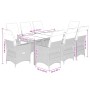 Set de comedor de jardín 9 pzas y cojines ratán sintético negro by , Garden sets - Ref: Foro24-3276698, Price: 1,00 €, Discou...
