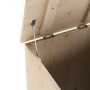 RANA solid pine wood dirty laundry basket with wheels 45x45x64 cm by , Laundry baskets - Ref: Foro24-4002341, Price: 80,22 €,...