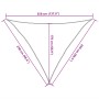 Triangular sail awning HDPE sand 160 g/m² 2.5x2.5x3.5 m by , Umbrellas - Ref: Foro24-4002053, Price: 15,97 €, Discount: %