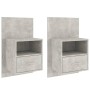 Wandnachttische 2 Einheiten betongraue Farbe von , Nachttische - Ref: Foro24-811016, Preis: 88,49 €, Rabatt: %
